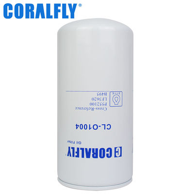 Flujo completo 4,65 referencia recíproca del filtro de aceite de Fleetguard de la pulgada Lf3620