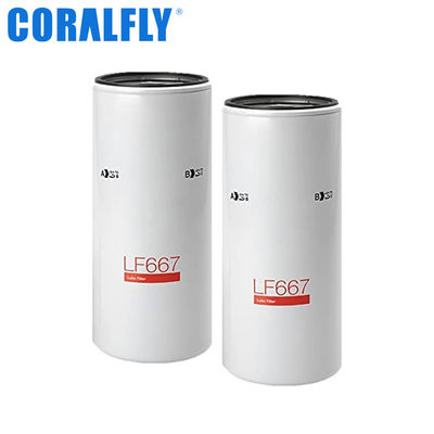 Excavador Fleetguard Filter de la referencia recíproca LF667 del filtro de aceite de Fleetguard