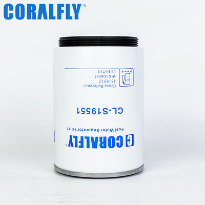 Coralfly Construction Machinery Fuel Water Separator Filter 1518512 WK1060/2 LFF9753 For Scania