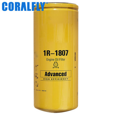 Filtro de aceite de Caterpillar de la referencia recíproca del motor diesel 1R1807 del camión 21 micrones