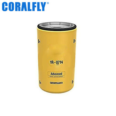 Garantía del filtro de aceite de TS16949 1R0714 Caterpillar 1 año