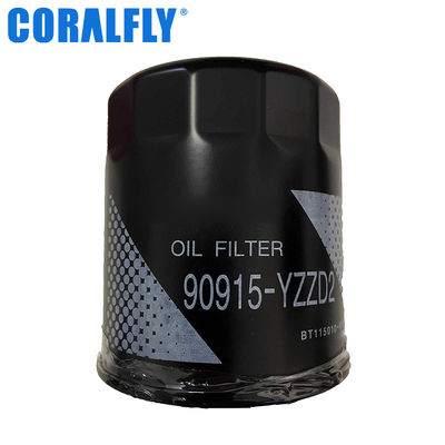 Filtro de aceite de lubricante Yzze1 de Toyota 90915 para el motor de coche