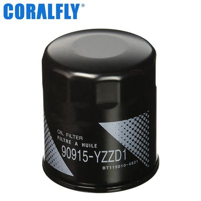 Filtro de aceite de lubricante Yzze1 de Toyota 90915 para el motor de coche