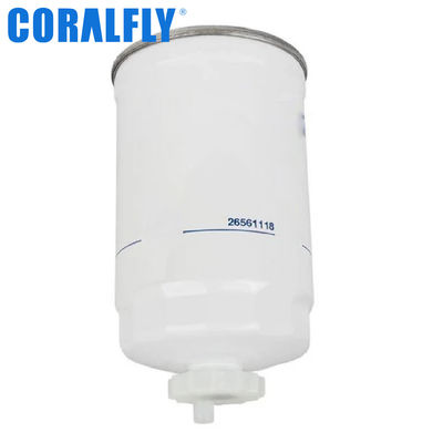 Filtro del separador de agua de Perkins 26561118 para el excavador