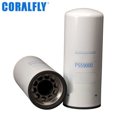 ISO9001 Filtro de aceite P559000 Referencia cruzada para CORALFLY