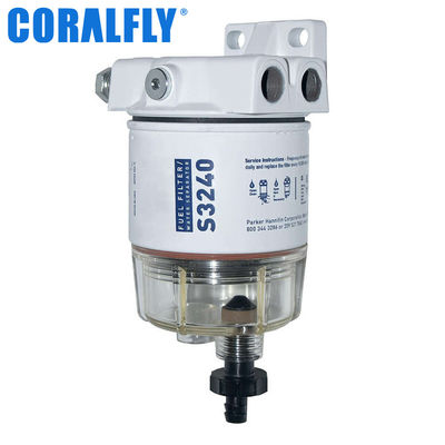 Vuelta del filtro de combustible de Racor S3240 del vacío en el filtro del separador de agua