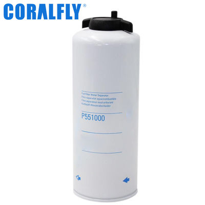 P551000 Filtro de separador de agua para motores de excavadoras, camiones y combustibles para filtros CORALFLY