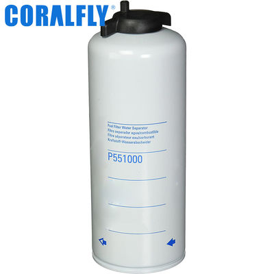 P551000 Filtro de separador de agua para motores de excavadoras, camiones y combustibles para filtros CORALFLY