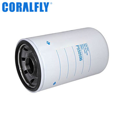 ISO9001 Filtro de aceite P550596 para el motor CORALFLY