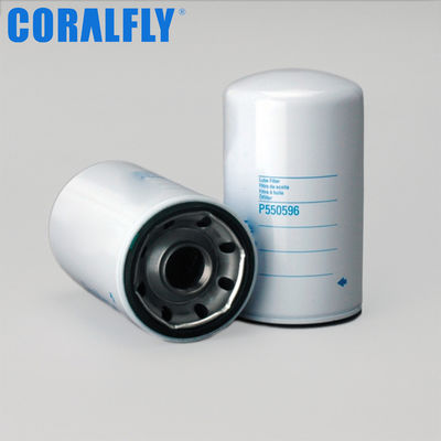 ISO9001 Filtro de aceite P550596 para el motor CORALFLY