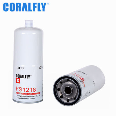Filtro de combustible de Fleetguard del motor diesel del OEM de Coralfly FS1216