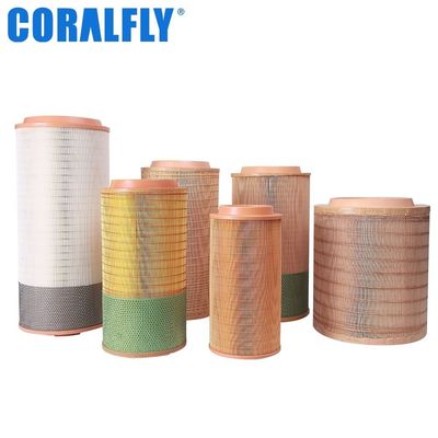 Filtro de aire del camión de KOMATSU del motor diesel de Coralfly 6001819500S 6001819340