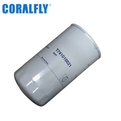 Filtro de aceite diesel de Lovol del tractor de la maquinaria de construcción de Coralfly T741010021 11711977 1447048M1
