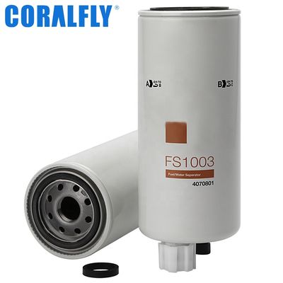 Vuelta del separador de agua del combustible de Fs1003 P551103 3406889 Fleetguard - encendido con el dren, el puerto del sensor y el sensor reutilizable