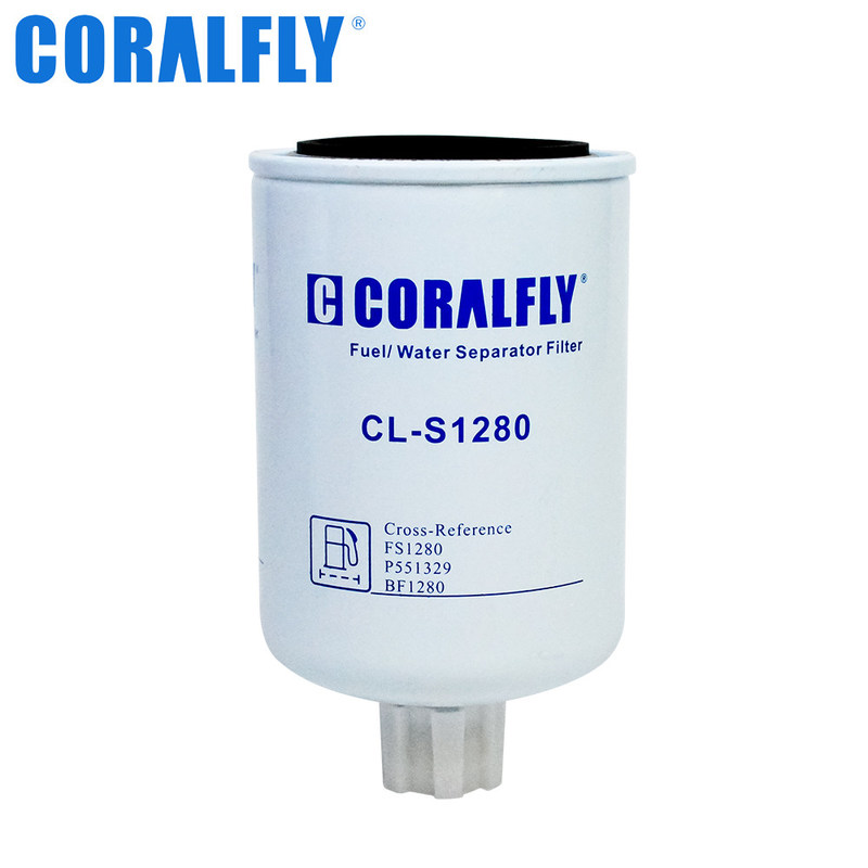 Filtro diesel FS1280 de Engine Fleetguard Fuel del excavador de Coralfly
