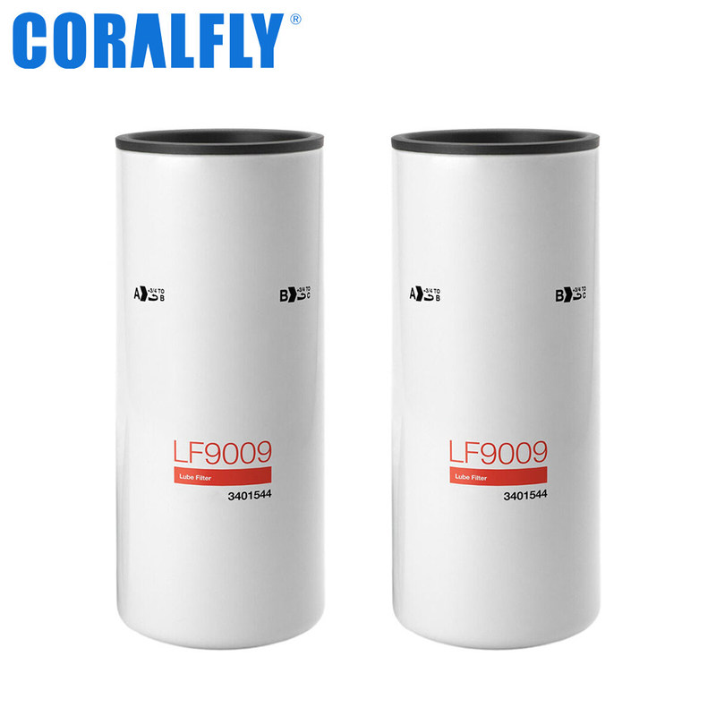 Filtro de aceite de lubricante de la referencia recíproca de Fleetguard LF9009 17 micrones
