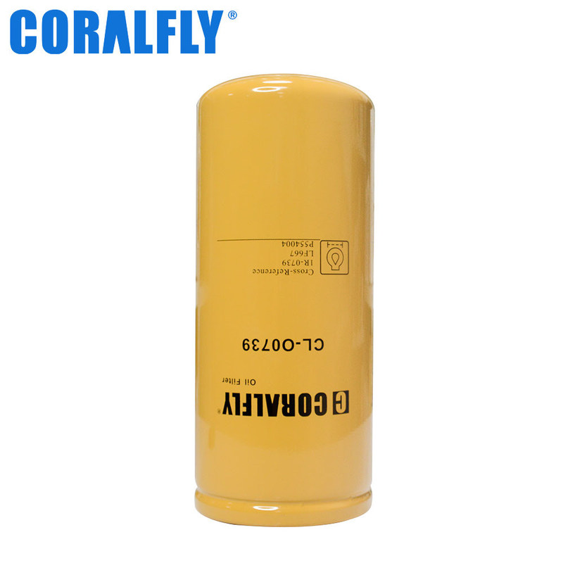 La vuelta en el estilo 1R0739 hace referencias cruzadas el filtro de aceite de Caterpillar 4,25 pulgadas