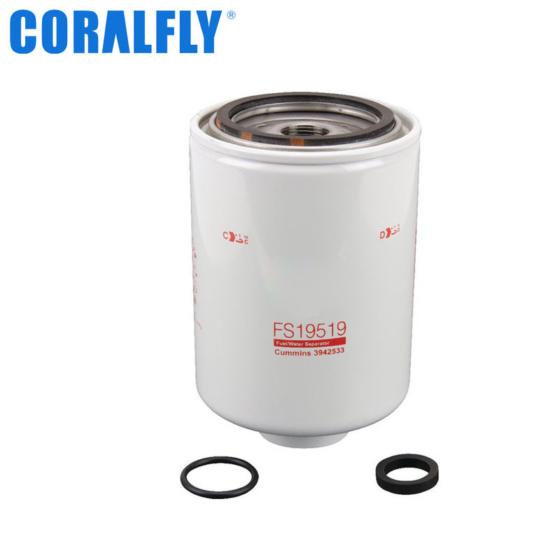 Separador de agua del filtro de combustible del grado FS19519 Fleetguard de Hepa 3,66 pulgadas