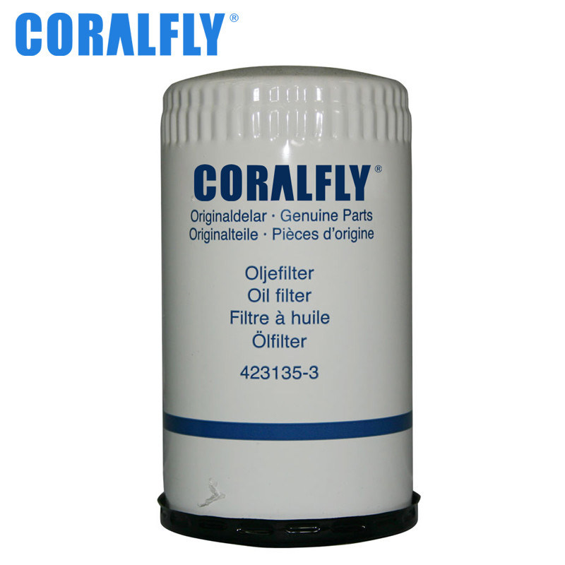 Garantía del filtro de aceite de Engines 423135 3 CORALFLY del excavador 1 año
