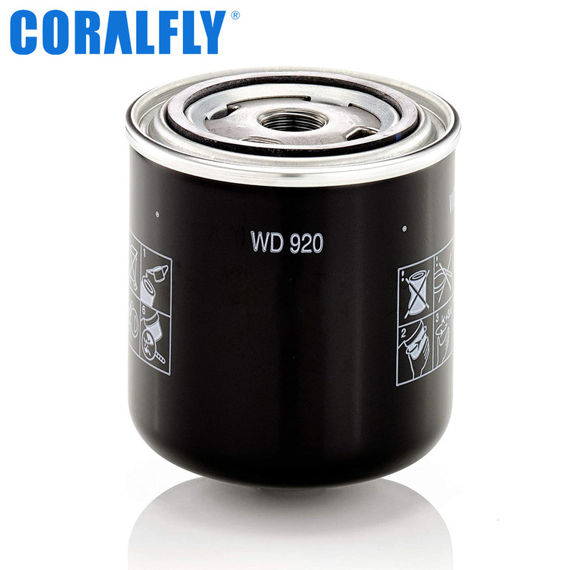 Filtro de aceite hidráulico de Mann WD920 para el cargador rodado