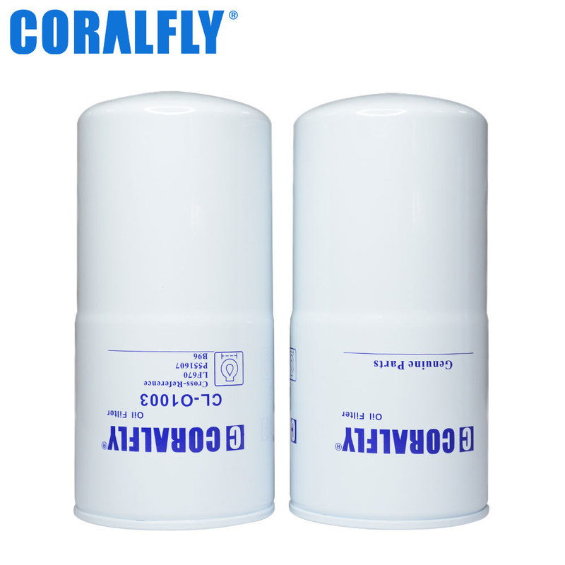 vuelta del filtro de aceite de lf670 P551670 LF670SC Fleetguard en flujo completo