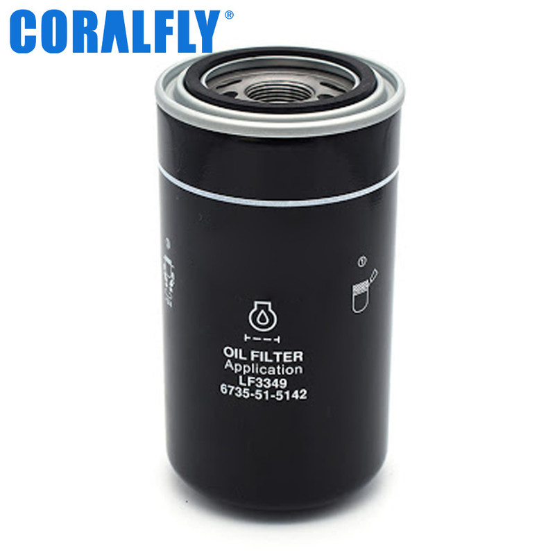 Longitud 176m m filtro de aceite de 6736 51 5142 KOMATSU 23 micrones